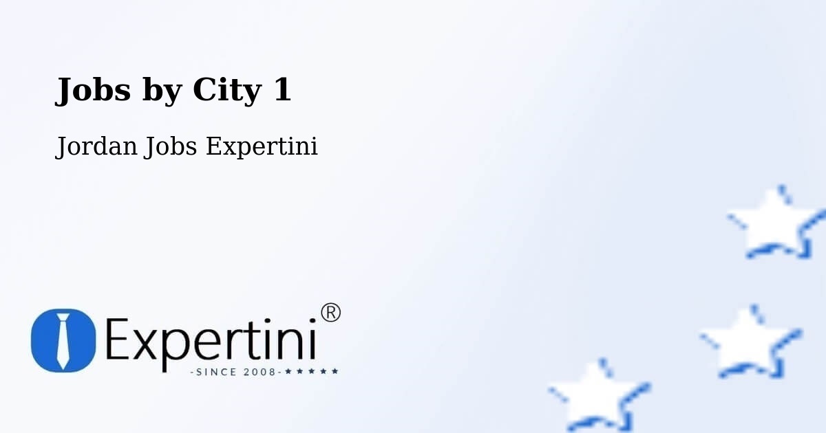 City Jobs in Jordan - Expertini